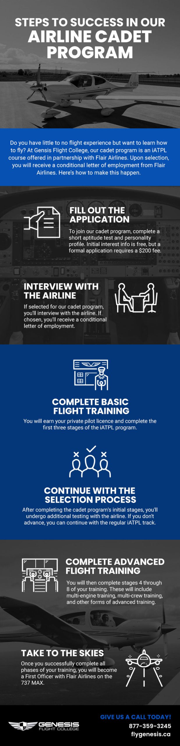 Steps to Success in Our Airline Cadet Program